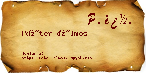 Péter Álmos névjegykártya